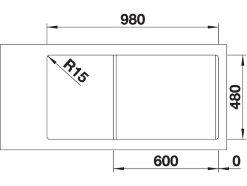 Nerezový drez Blanco Classimo 6 S-IF InFino nerez kartáčovaný