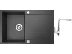 Set Sinks GRANDE 800 Granblack + baterie Sinks baterie CASPIRA chrom