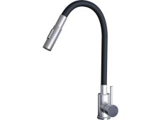 Drezová batéria Sinks ELASTA S nerez/čierna