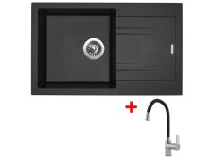 Sinks LINEA 780 Metalblack + Flexia