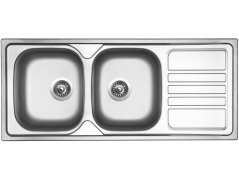 Nerezový drez Sinks OKIO 1160 DUO V 0,6mm matný