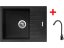 Sinks PERFECTO 650 Granblack + ELASTA černá matná