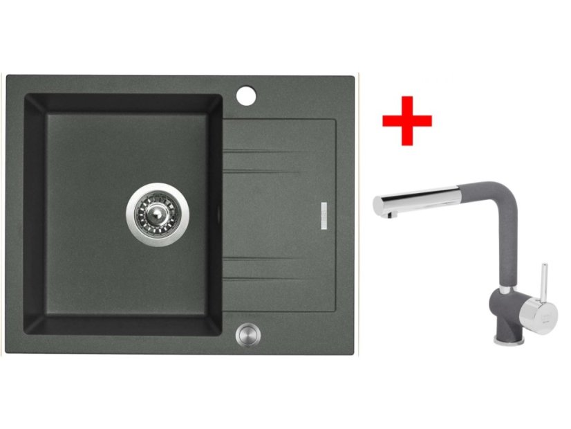 Sinks LINEA 600 XC Titanium + Mix 3 P GR