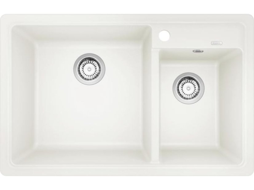 Granitový drez Blanco Legra 8 biela, drez vľavo