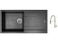 Set Sinks AMANDA 990 Metalblack + baterie Sinks MIX 35 PROF S chrom