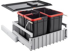 Výsuvný odpadkový kôš Franke 300-60, 2x10 + 22 litrov