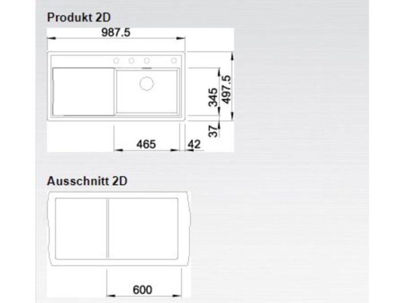 Granitový drez Blanco ZENAR XL 6 S-F InFino káva drez vľavo s exc. bez prísl.