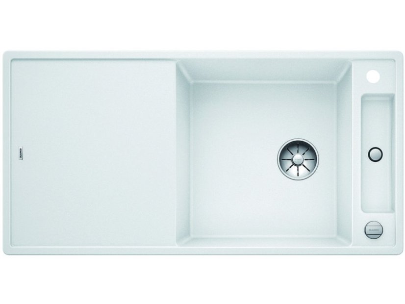 Granitový dřez Blanco AXIA III XL 6 S-F InFino bílá dřev.kráj.deska oboustr.prov. s exc.