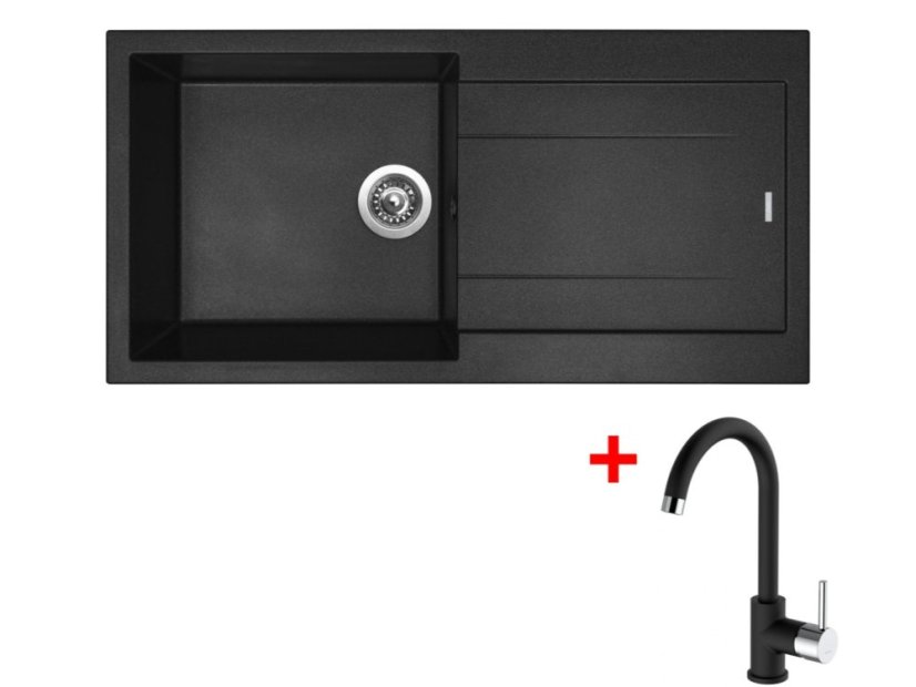 Set Sinks Amanda 990 Nanoblack+MIX 35 Nanoblack