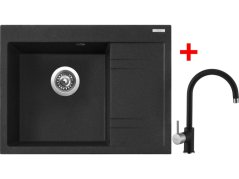 Sinks RIM 650 L Granblack + Vitalia GR