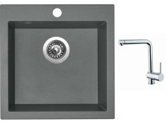 Set Sinks VIVA 455 Titanium + baterie Sinks MIX 3 chrom Set Sinks VIVA 455 Titanium + baterie Sinks MIX 3 chrom