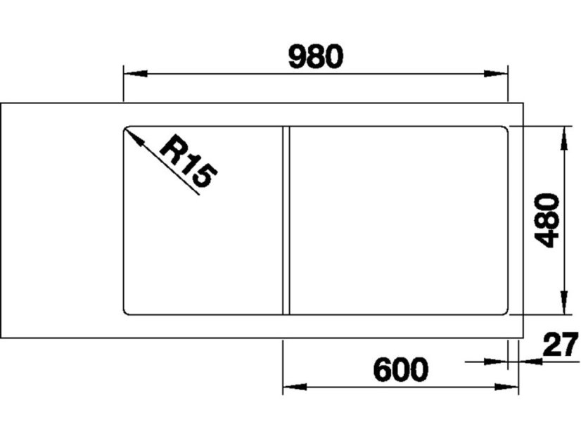 Nerezový dřez Blanco LEMIS XL 6 S-IF nerez kartáčovaný s excentrem