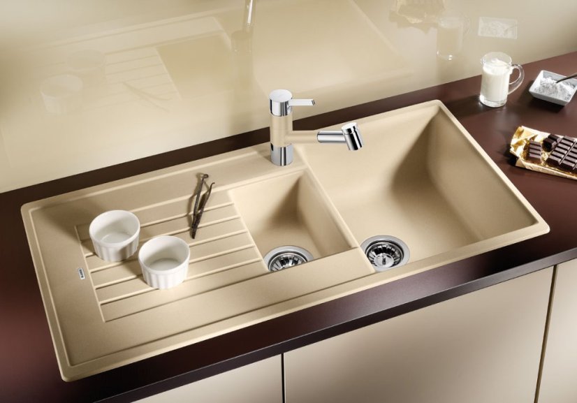 Granitový drez Blanco ZIA 6 S sivá vulkán