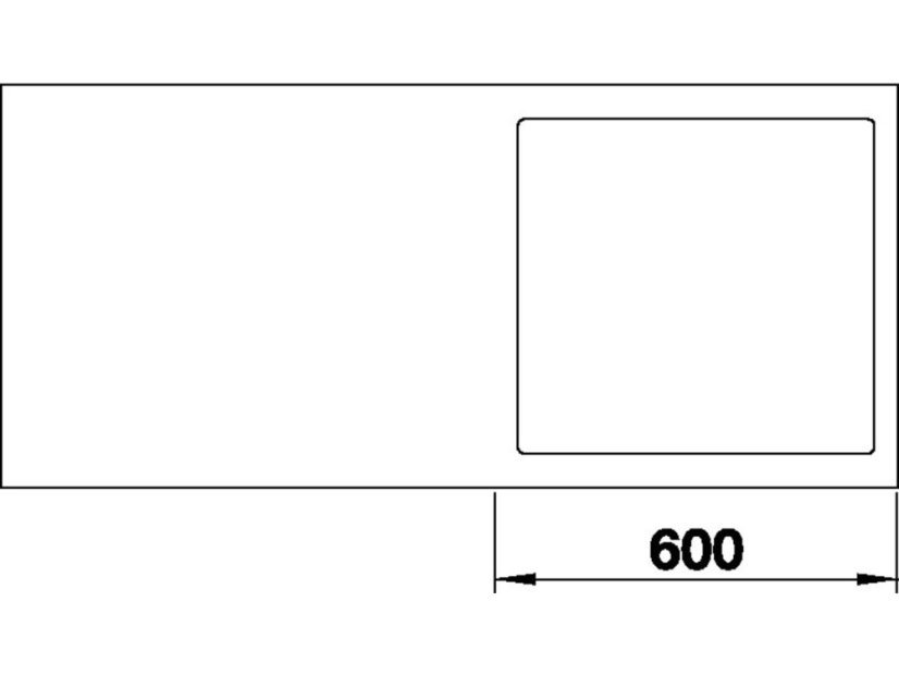 Granitový drez Blanco SUBLINE 500 IF/A SteelFrame Čierna s tiahlom