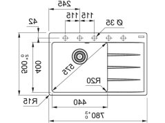 Granitový dřez Franke CNG 611-78 TL/2 Onyx