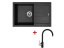 Set Sinks Amanda 780 Granblack + Vitalia GR
