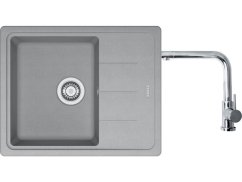 Set Franke BFG 611-62 Sivý kameň + Franke FN 0143 Chróm