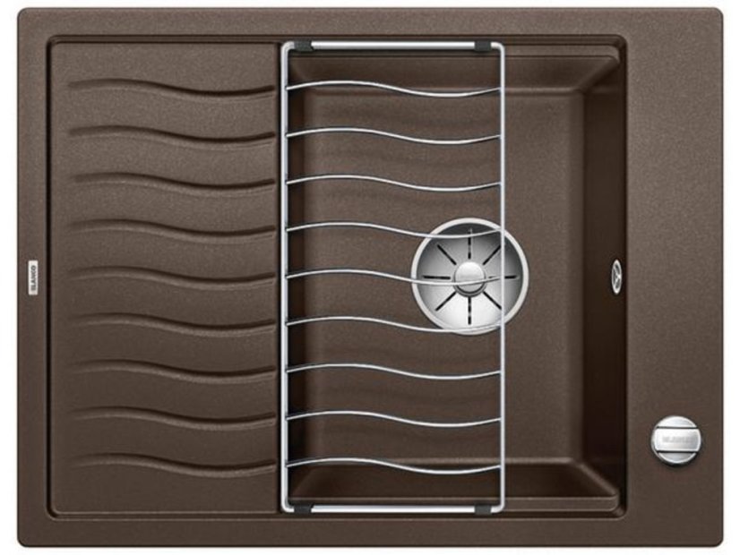 Granitový drez Blanco ELON 45 S InFino káva s exc. + prísluš.