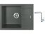 Set Sinks AMANDA 650 Titanium + baterie Sinks MIX 3 chrom