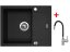 Set Sinks Linea 600 XC Granblack + Flexia