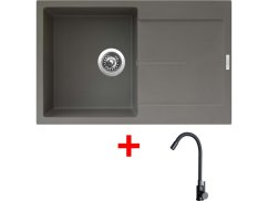 Sinks ULTIMA 790 Truffle + ELASTA čierná matná