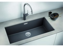 Granitový dřez Blanco SUBLINE 800 U InFino káva bez táhla