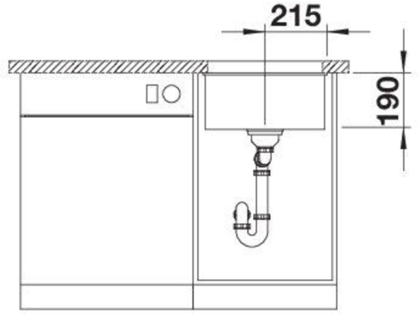 Granitový dřez Blanco Rotan 400 U Kávová