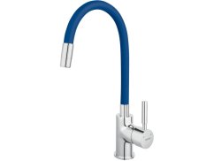Dřezová baterie Ferro Modrá/chrom