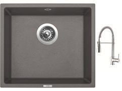 Set Sinks FRAME 457 Truffle + baterie Sinks MIX 35 PROF S chrom