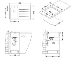Dřez se sklem Alveus Crystalix 10 L bílá