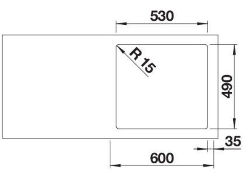 Nerezový dřez Blanco Solis 500 IF/A InFino nerez kartáčovaný