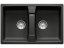 Granitový drez Blanco LEXA 8 InFino antracit obojstranný bez excentru
