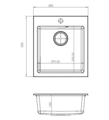 Granitový dřez Alveus CORTINA 20 G 91 - obrázek 2 Granitový dřez Alveus CORTINA 20 G 91 - obrázek 2