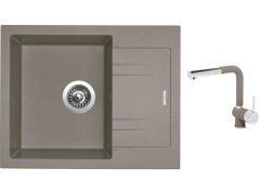 Set Sinks LINEA 600 N Truffle + baterie Sinks MIX 3 P Truffle