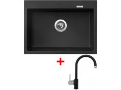 Set Sinks Maximo 680 Pureblack + Vitalia GR