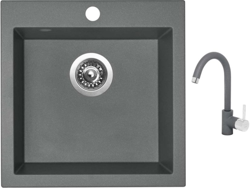 Set Sinks VIVA 455 Titanium + baterie Sinks MIX 35 Titanium
