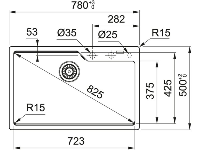 Granitový drez Franke UBG 610-78 Šedá bridlica