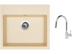 Set Sinks SOLO 560 Sahara + baterie Sinks MIX 35 P chrom Set Sinks SOLO 560 Sahara + baterie Sinks MIX 35 P chrom