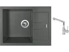 Set Sinks AMANDA 650 Titanium + baterie Sinks MIX 350 P chrom