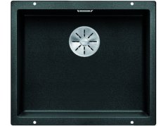 Granitový drez Blanco SUBLINE 500 U InFino čierna bez tiahla