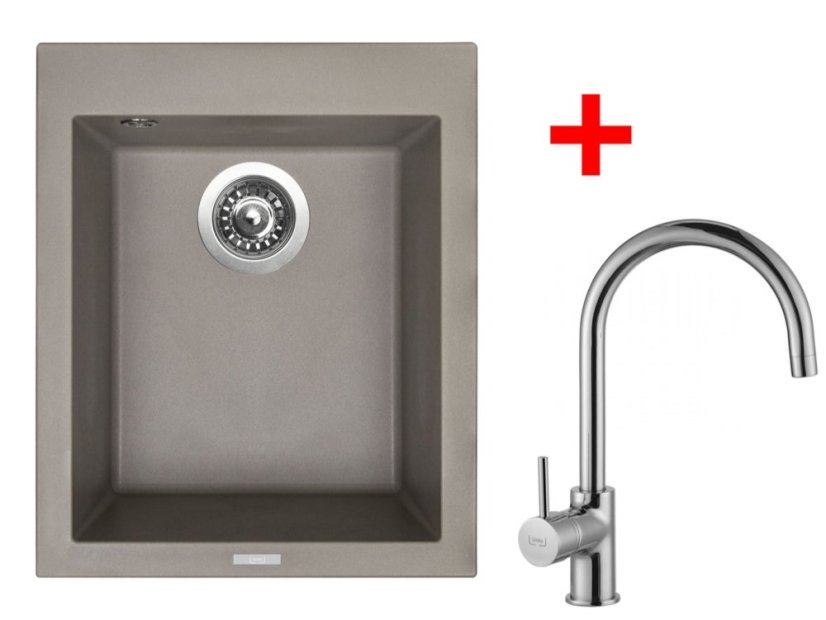 Set Sinks CUBE 410 Truffle + Vitalia