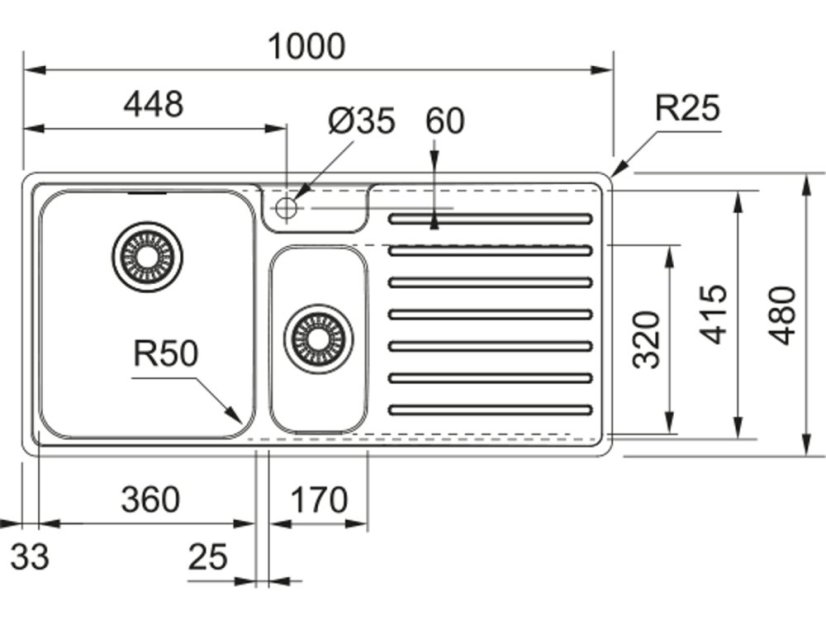 Nerezový dřez Franke BCX 251/2 - 2