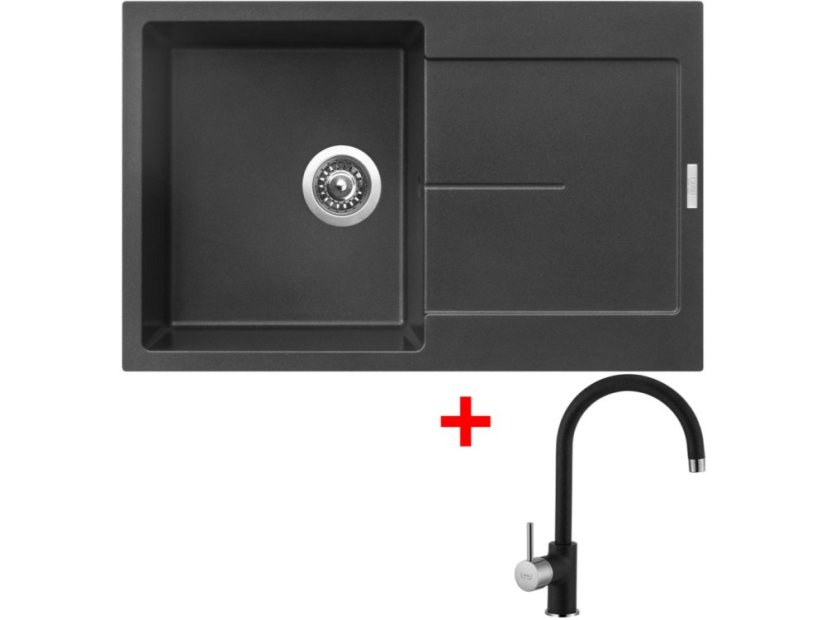 Sinks ULTIMA 790 Metalblack + Vitalia GR