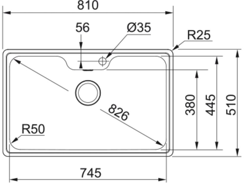 Nerezový dřez Franke BCX 610-75
