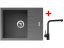 Sinks PERFECTO 650 Titanium + Elka černá matná