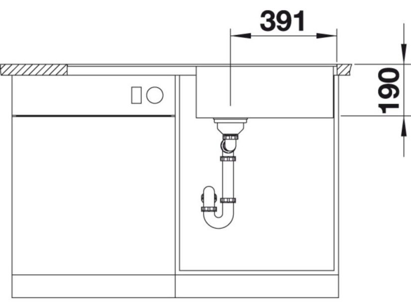 Granitový drez Blanco METRA XL 6 S F sivá skala s excentrom