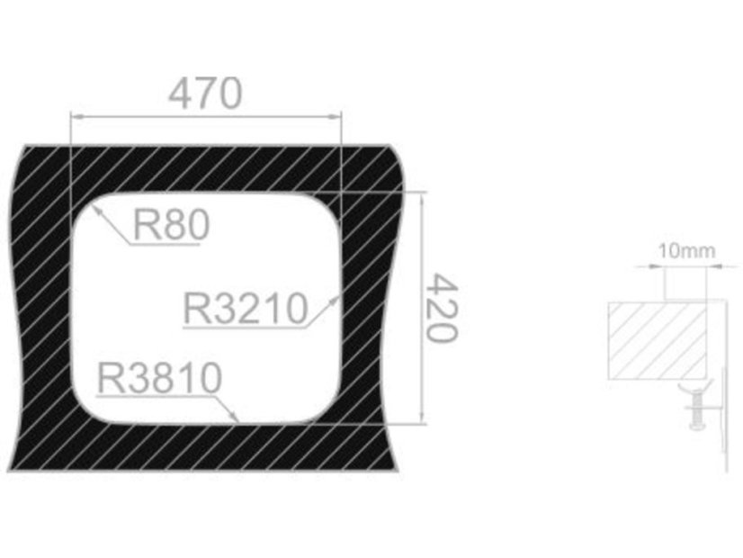 Nerezový dřez Sinks LAGUNA 490 V 0,8mm trojmontáž leštěný