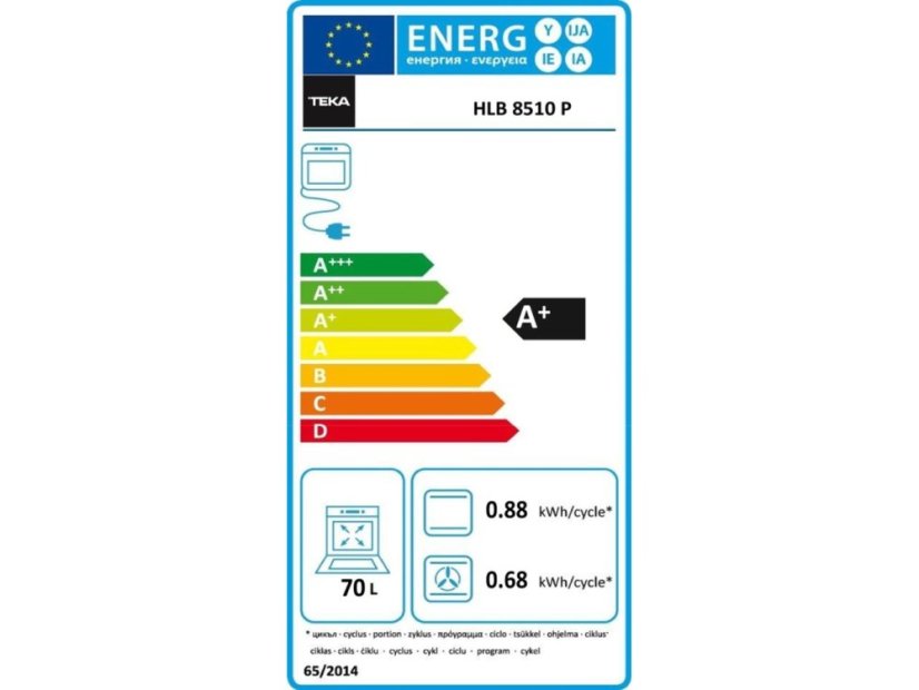 Vstavaná rúra Teka HLB 8510 P BK MAESTRO PIZZA