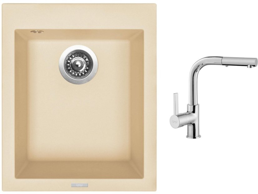 Set Sinks CUBE 410 Sahara + baterie Sinks ENIGMA S chrom