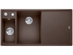 Granitový drez Blanco AXIA III 6 S InFino káva sklen.kráj.doska drez vľavo s exc.
